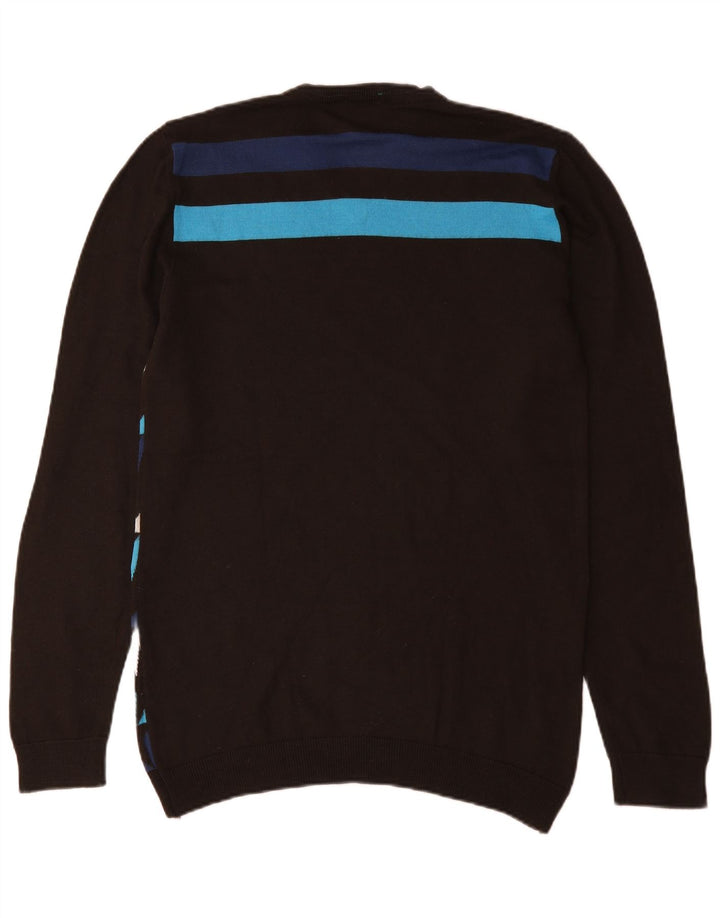 Maglione da uomo con scollo a V e motivo astratto Energie 2XL in lana multicolore