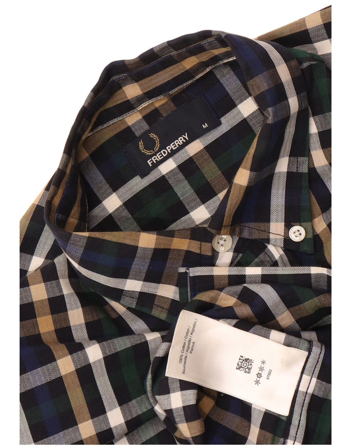 Camicia da uomo Fred Perry in cotone a quadri multicolore medio