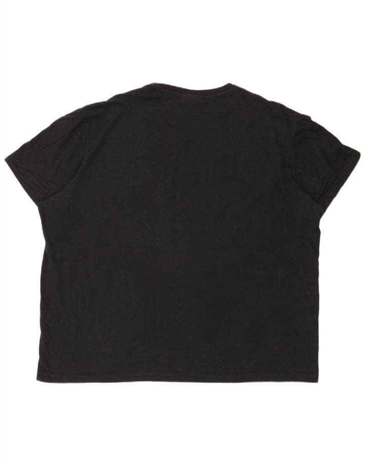 T-shirt da uomo Lacoste taglia superiore 8 3XL cotone nero
