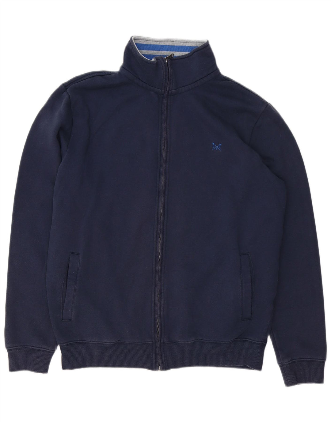 Crew Clothing Giacca da tuta da uomo in cotone medio blu navy