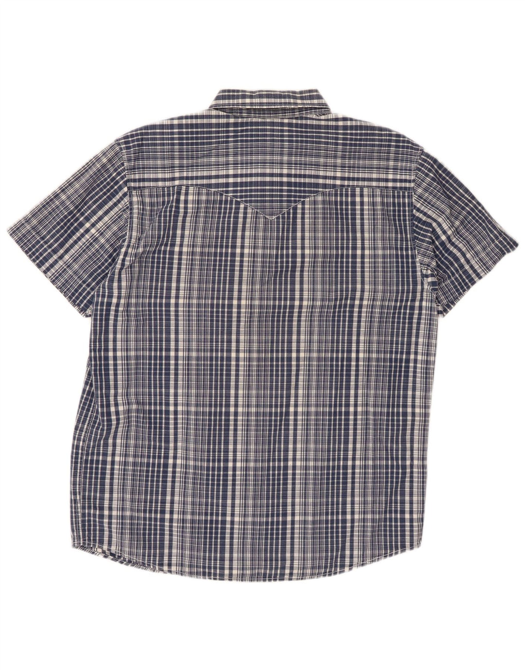 Camicia Levi's da uomo a maniche corte dal taglio classico, grande, in cotone a quadri blu navy