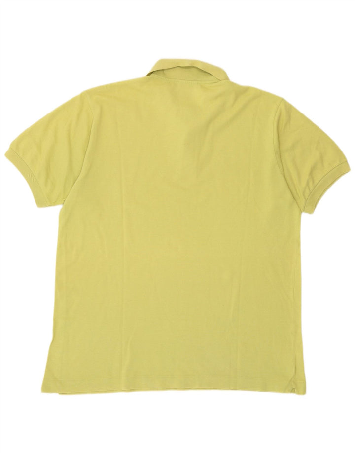 Polo da uomo Lacoste taglia 5 grande in cotone giallo