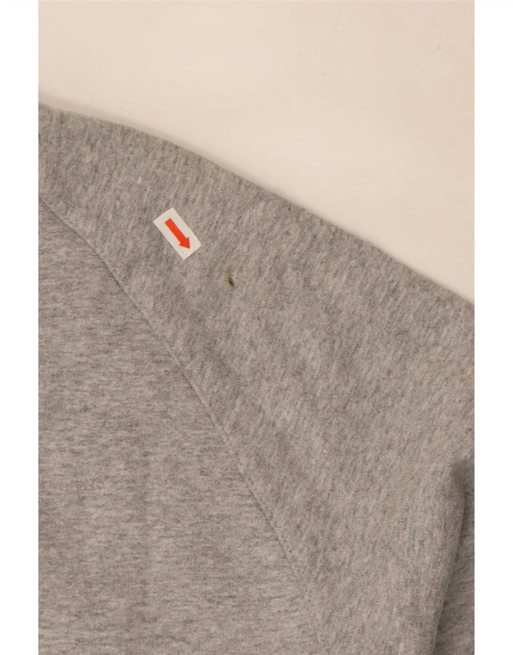 Felpa Adidas da uomo maglione grande in cotone chiazzato grigio