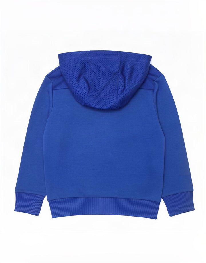 Felpa con cappuccio grafica da ragazzo Adidas 5-6 anni in poliestere blu