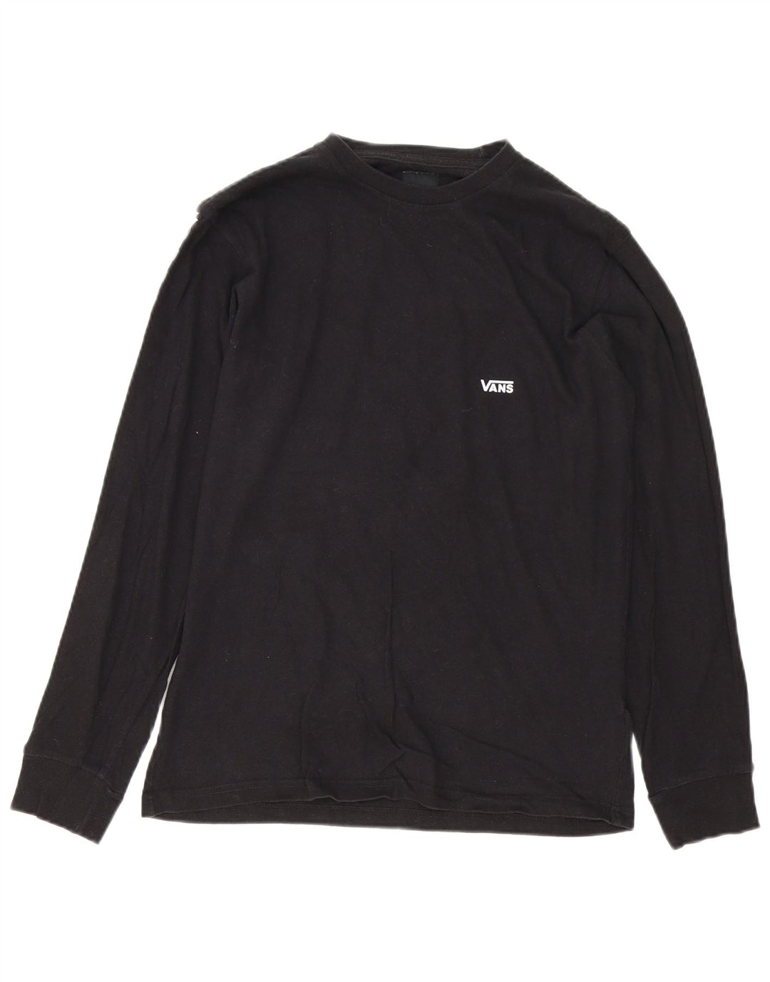 Maglietta grafica da uomo Vans a maniche lunghe piccola in cotone nero
