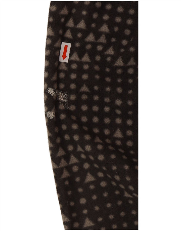 Giacca in pile da donna Eddie Bauer UK 14 Poliestere geometrico grigio medio