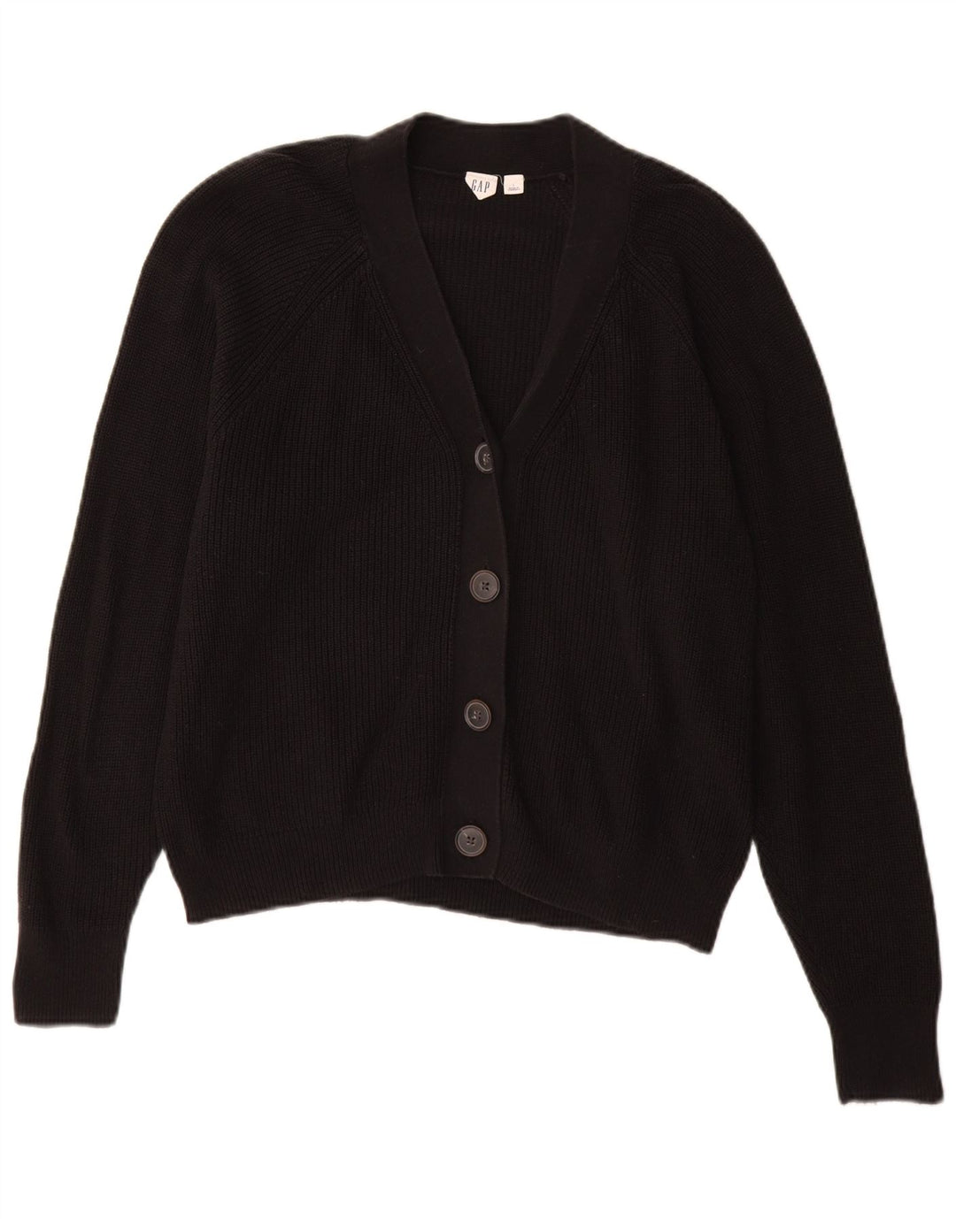 Maglione cardigan da donna Gap UK 16 grande cotone nero