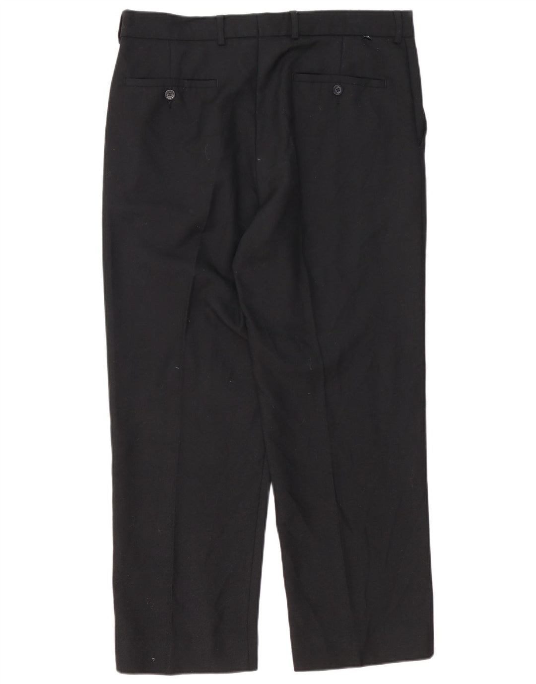 Pantaloni da abito dritti da uomo Farah W36 L29 poliestere nero