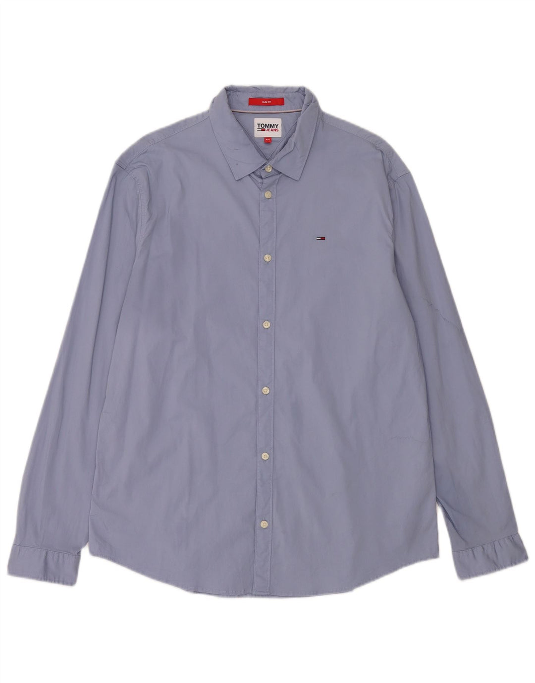 Camicia slim fit da uomo Tommy Jeans 2XL cotone blu