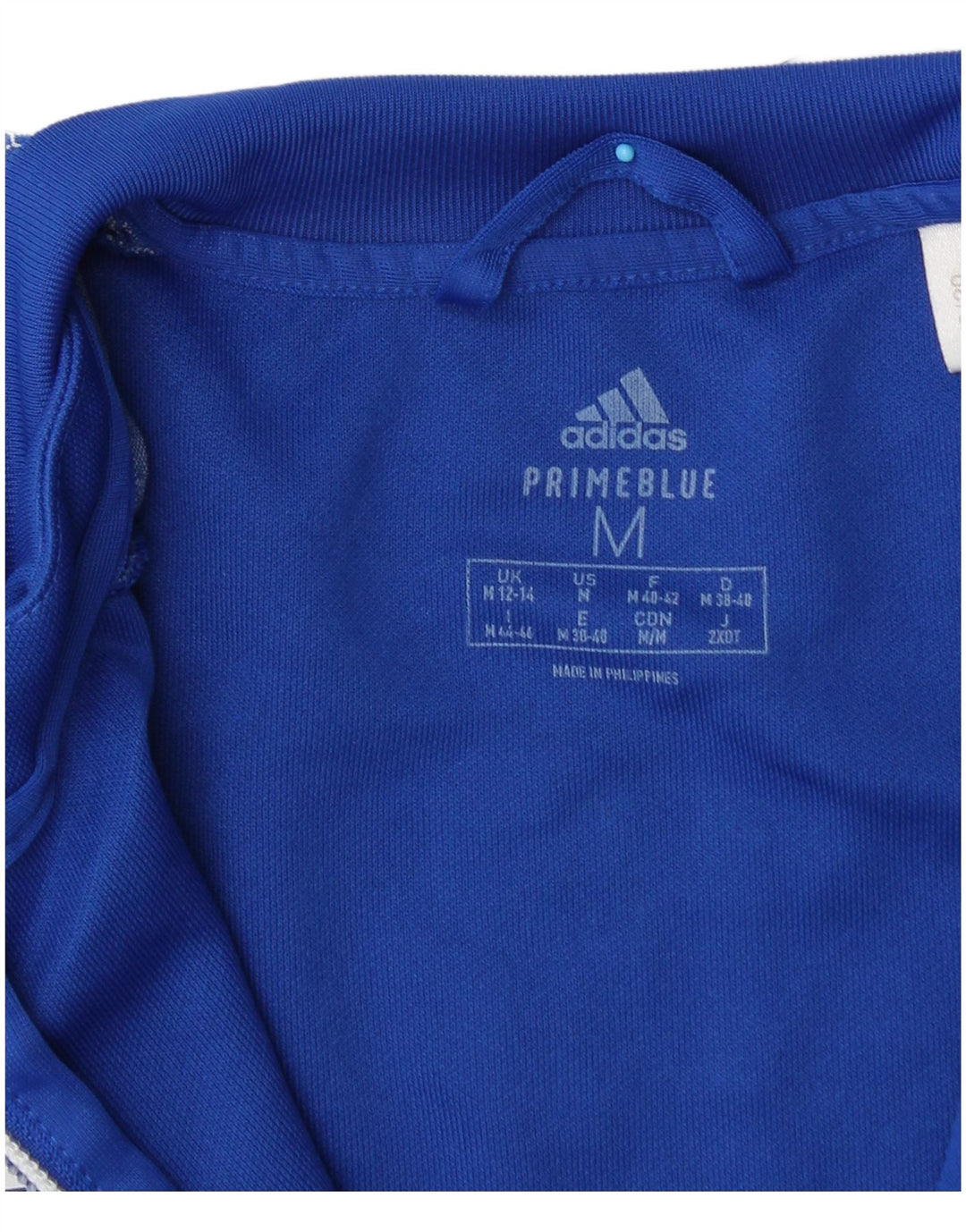 Giacca da tuta da donna Adidas UK 12/14 Poliestere blu medio
