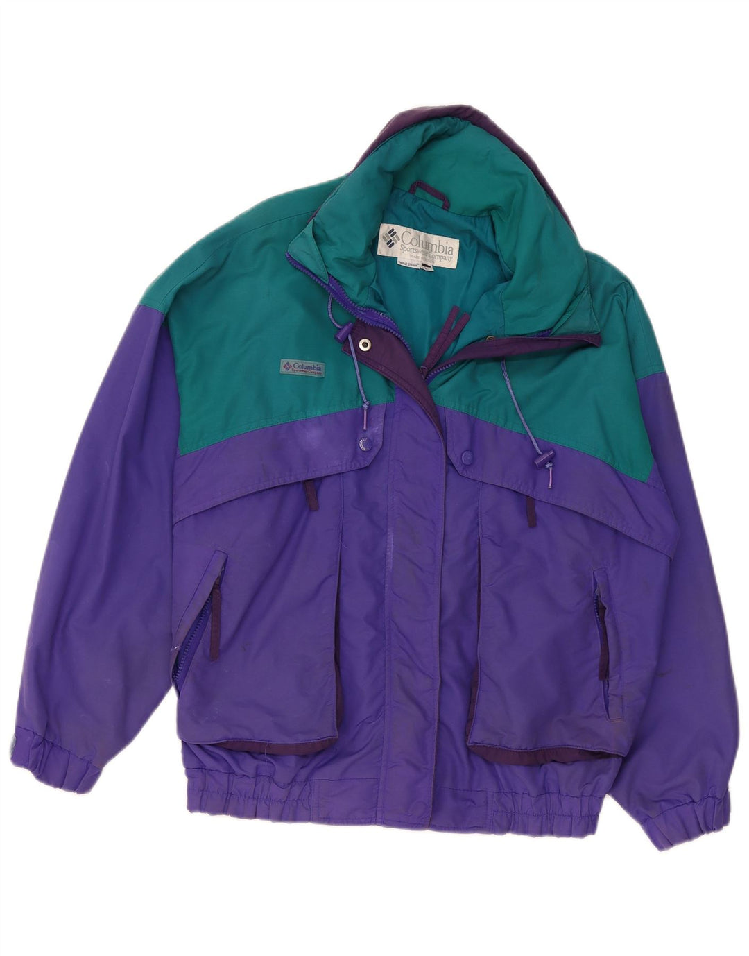 Giacca a vento oversize da donna Columbia UK 16 Large Purple Colourblock