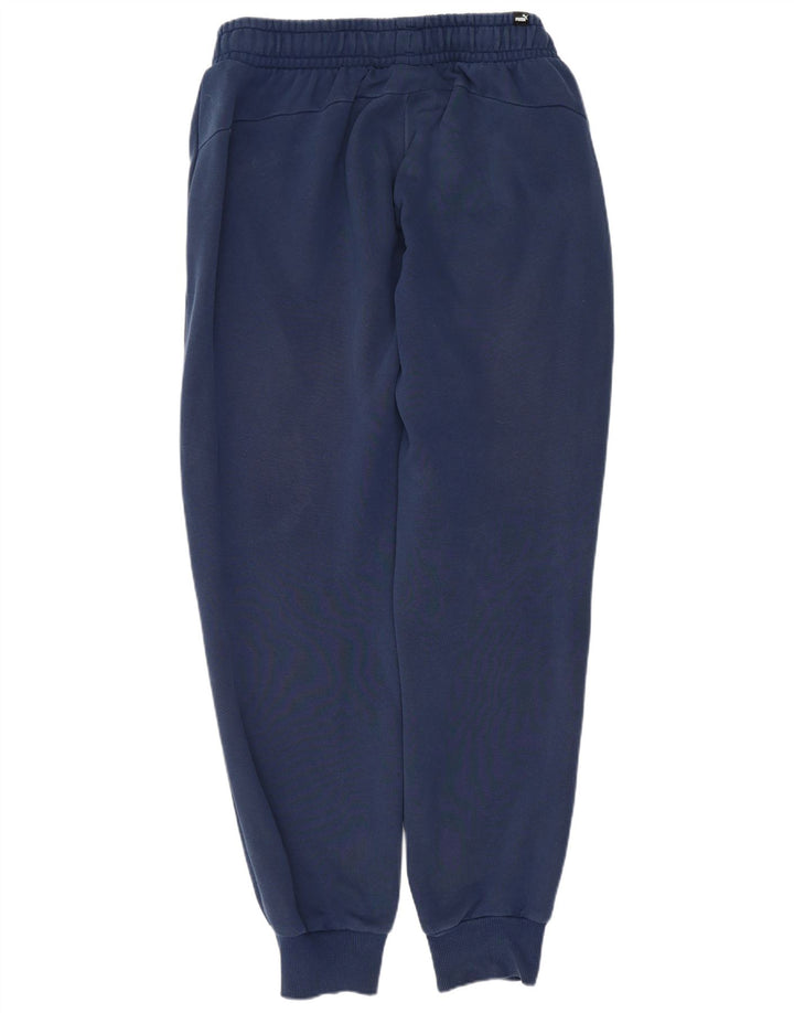 Pantaloni da tuta con grafica PUMA da uomo Joggers medi in cotone blu navy