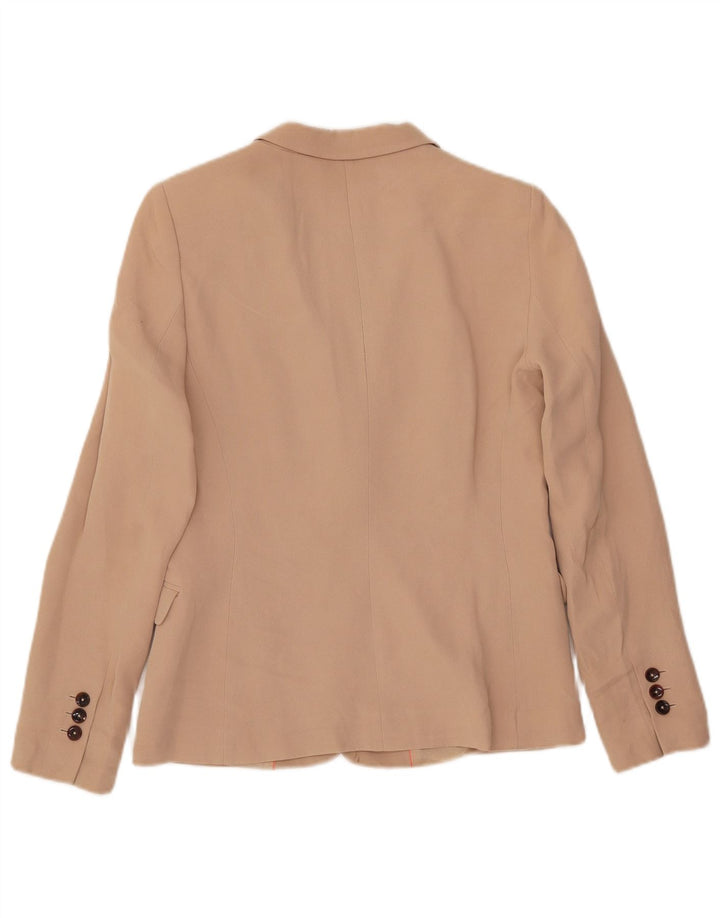 Giacca blazer da donna a 1 bottone Massimo Dutti EU 38 piccola in acrilico beige