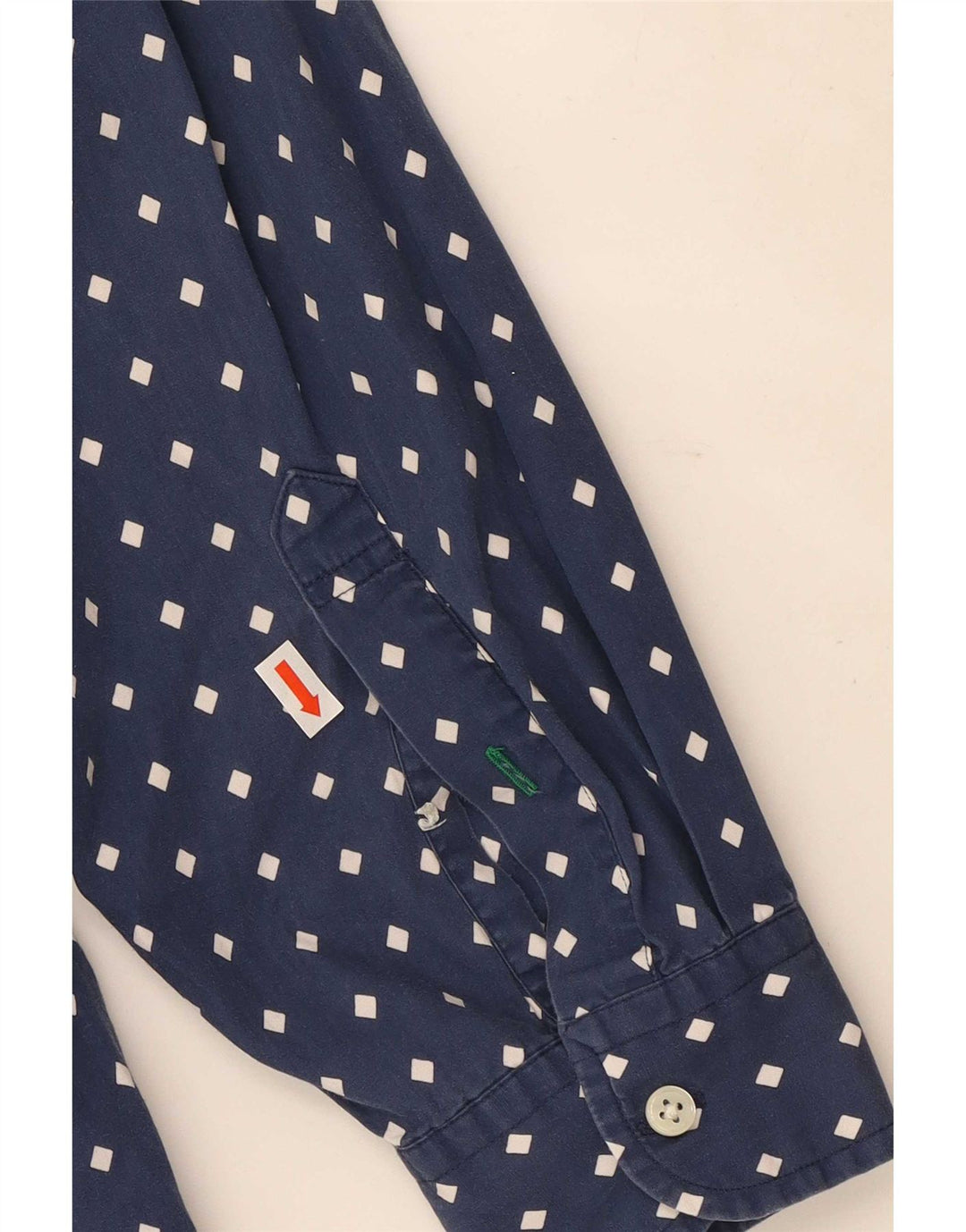 Camicia da uomo Tommy Hilfiger grande cotone maculato blu navy
