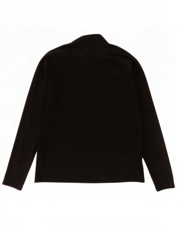 Top della tuta da ginnastica Nike Dri Fit con zip e collo da uomo XL in poliestere nero