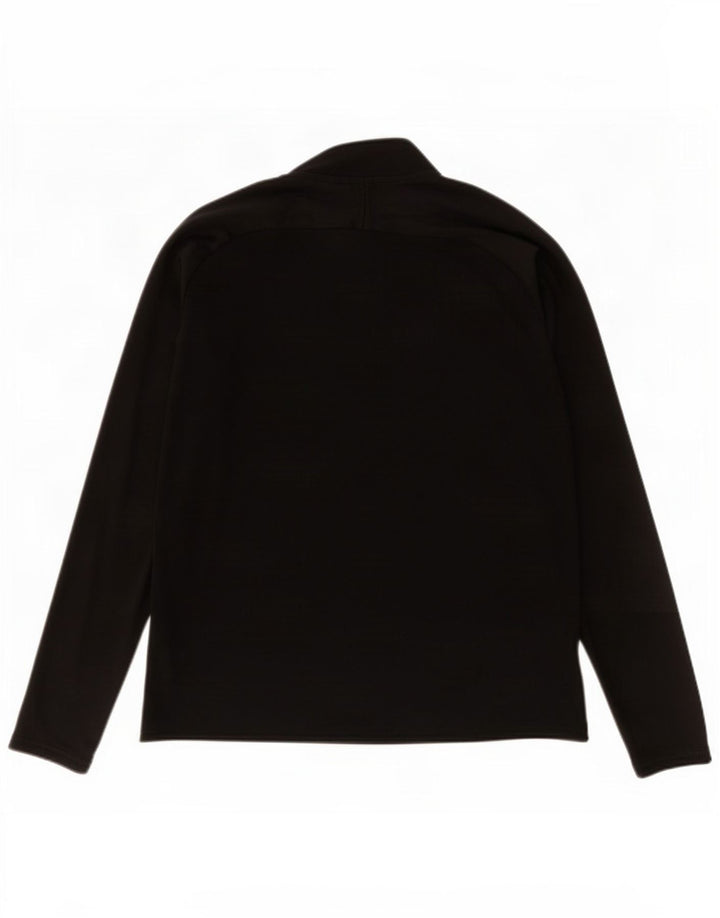 Top della tuta da ginnastica Nike Dri Fit con zip e collo da uomo XL in poliestere nero