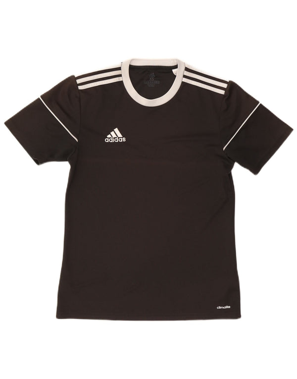 T-shirt ADIDAS Climalite da uomo XS nera in poliestere