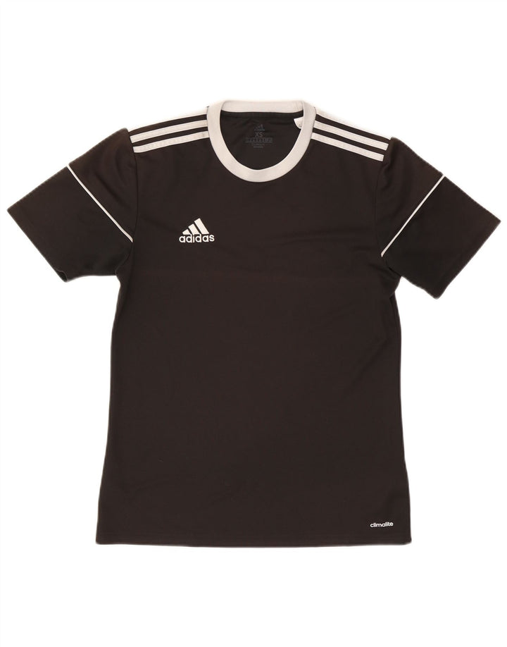 T-shirt ADIDAS Climalite da uomo XS nera in poliestere
