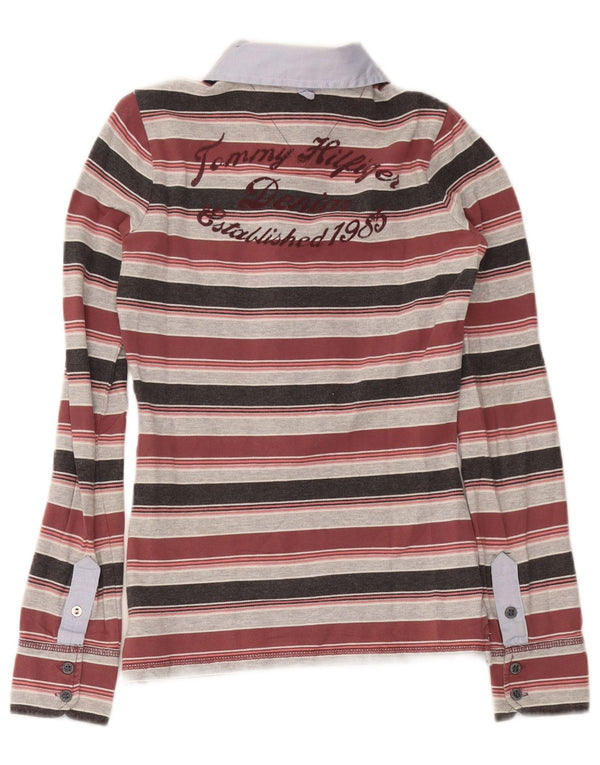Polo da rugby grafica da donna Tommy Hilfiger UK 6 XS multicolore