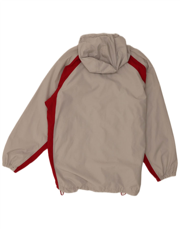 Jako Giacca antipioggia da uomo con cappuccio pullover UK 40 Large Grigio Colourblock