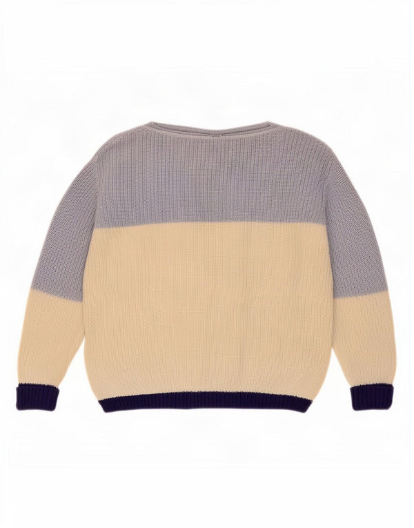 Maglione maglione con scollo a barca da donna Marks & Spencer UK 10 piccolo blu