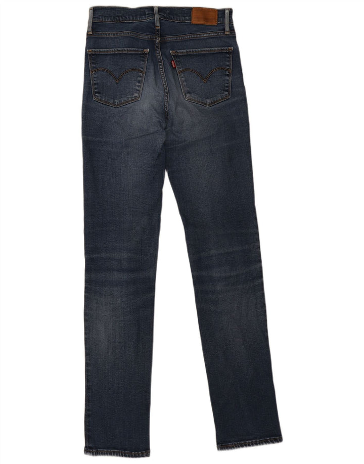 Jeans dritti a vita alta Levi's 724 da donna W26 L32 Lyocell blu