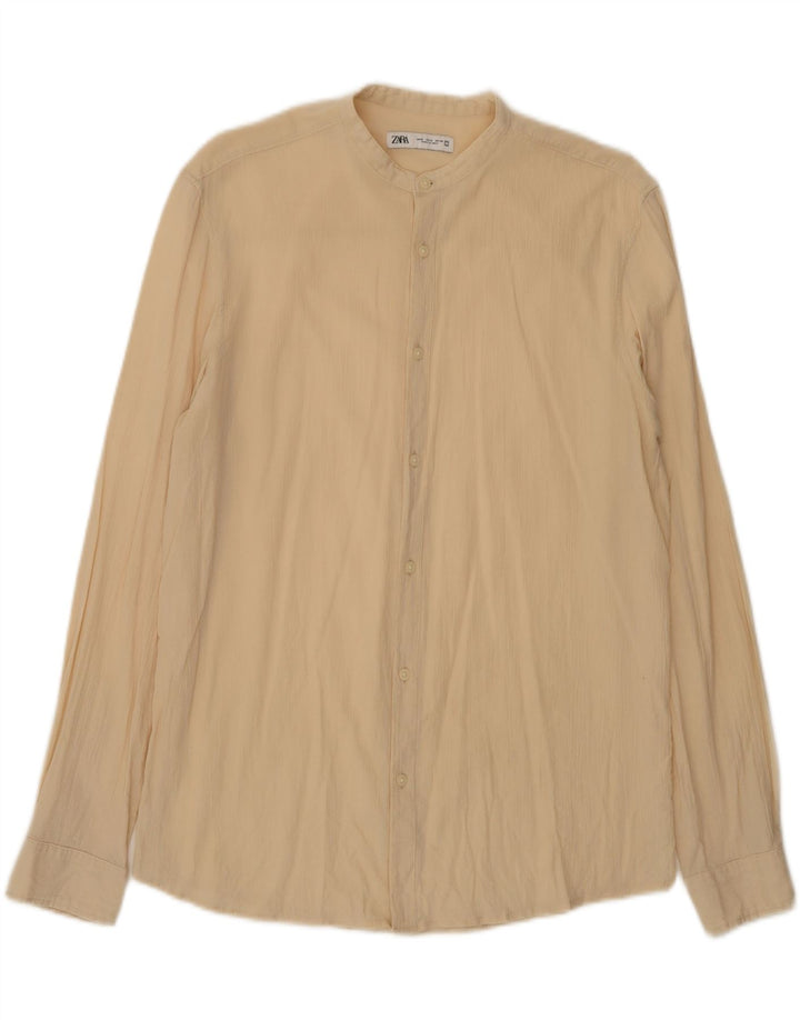 Camicia Zara Uomo Beige Medio