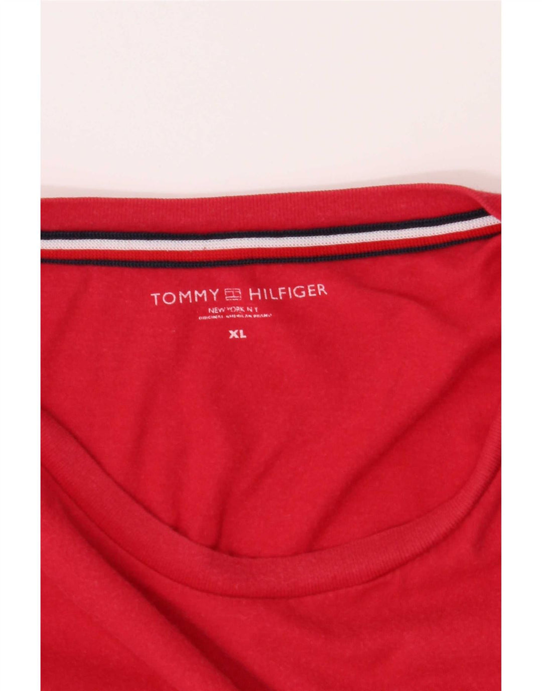 T-shirt grafica da uomo Tommy Hilfiger Top XL rossa