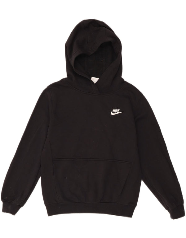 Felpa con cappuccio per ragazze Nike 12-13 anni grande in cotone nero
