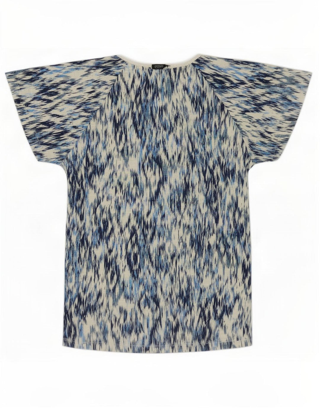 Camicetta da donna M&Co Top UK 10 piccolo cotone Ikat blu