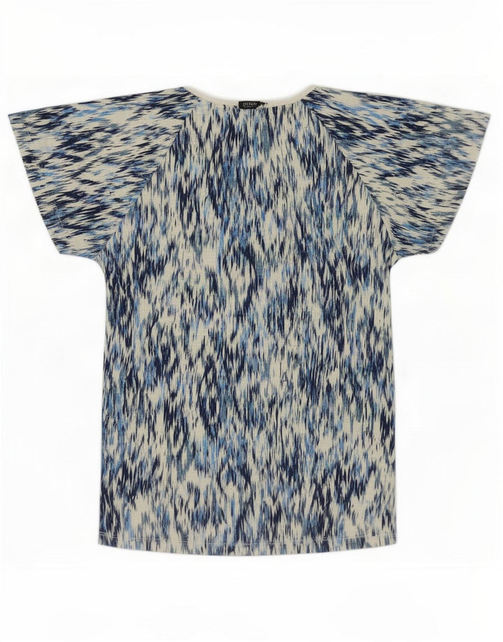 Camicetta da donna M&Co Top UK 10 piccolo cotone Ikat blu