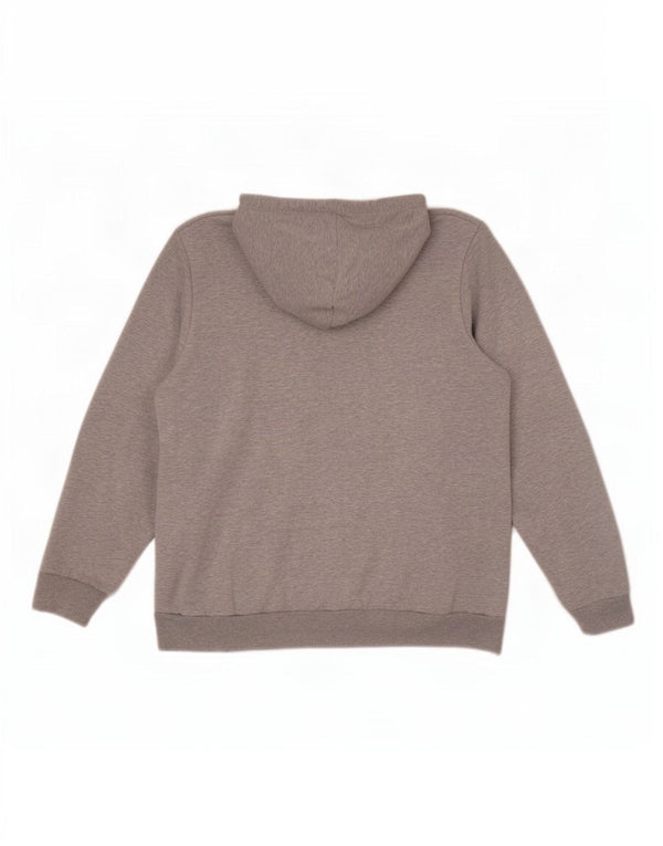 Felpa con cappuccio grafica Puma da donna vestibilità ampia UK 18 XL cotone grigio