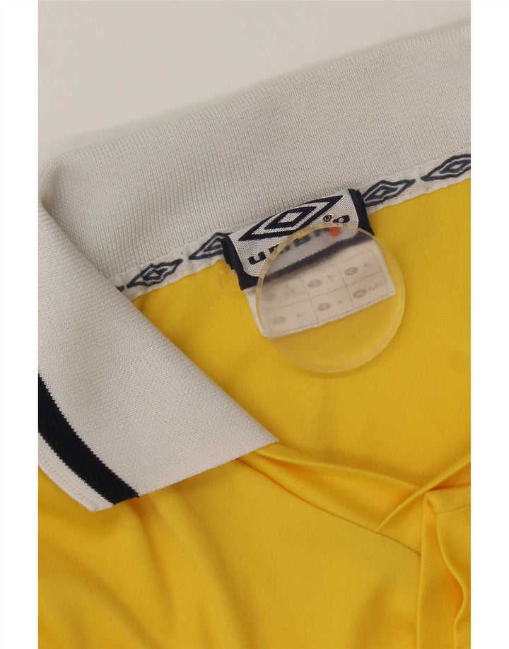 Umbro Set da 2 pezzi grafici da uomo XL in poliestere color block giallo