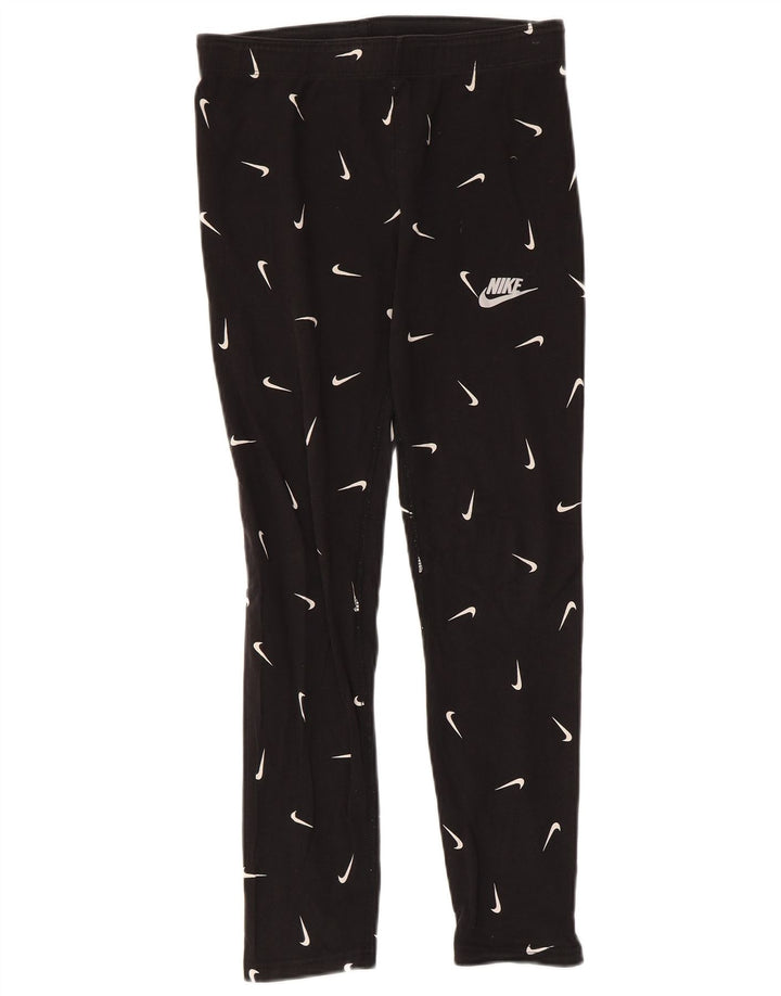 Leggings grafici aderenti NIKE per ragazze 13-14 anni XL cotone nero