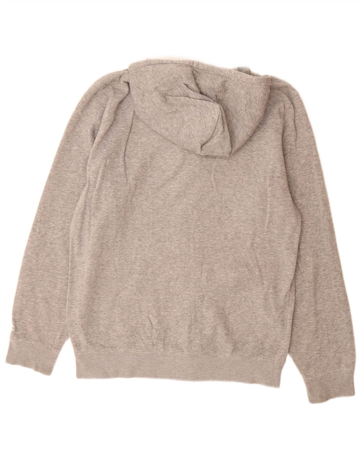 Maglione con cappuccio e zip grafica da uomo Champion grande grigio screziato
