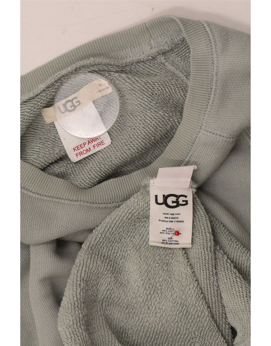 Tuta intera UGG da donna oversize con grafica UK 14 Colorblock verde medio