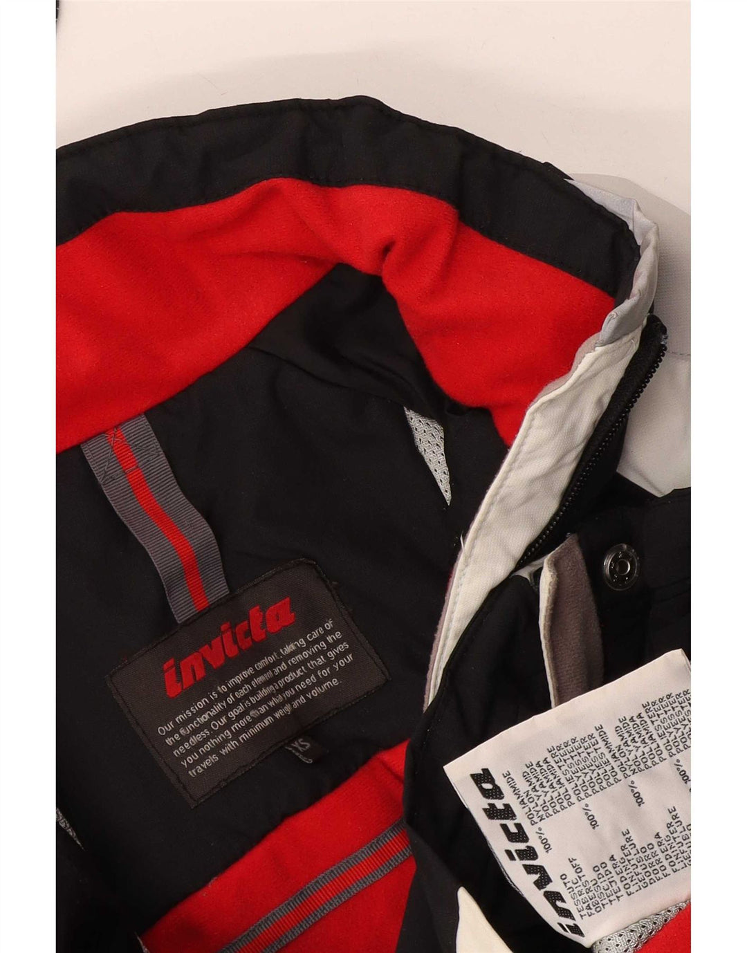 Giacca da sci oversize da donna Invicta UK 6 XS nera in poliammide color block