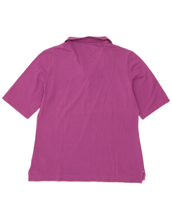 Polo da donna Tommy Hilfiger UK 16 grande cotone viola