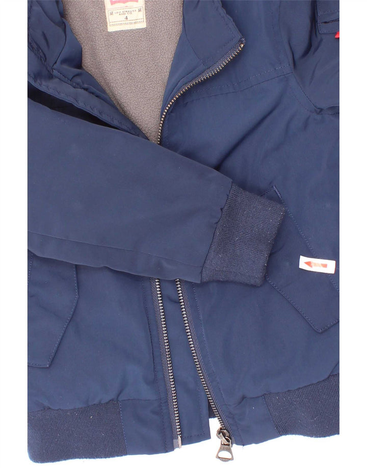 Giubbotto bomber da ragazzo Levi's 3-4 anni in poliestere blu navy