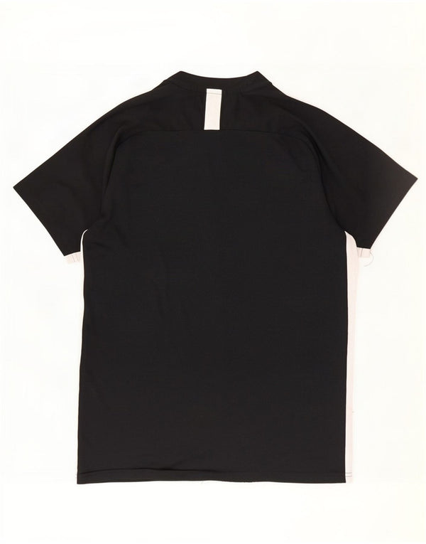 T-shirt Nike Dri Fit da uomo, grande, in poliestere color block nero