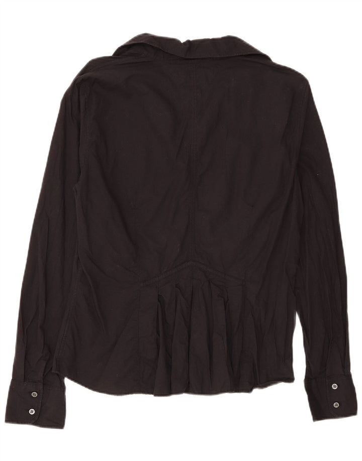Camicia da donna Tommy Hilfiger UK 14 grande cotone nero
