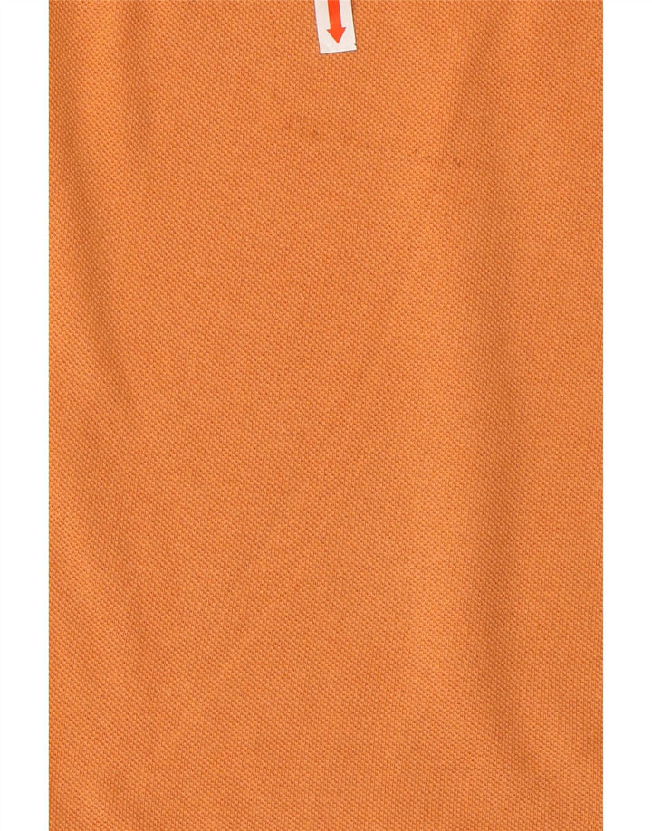 MARLBORO CLASSICS Polo da uomo XL in cotone arancione