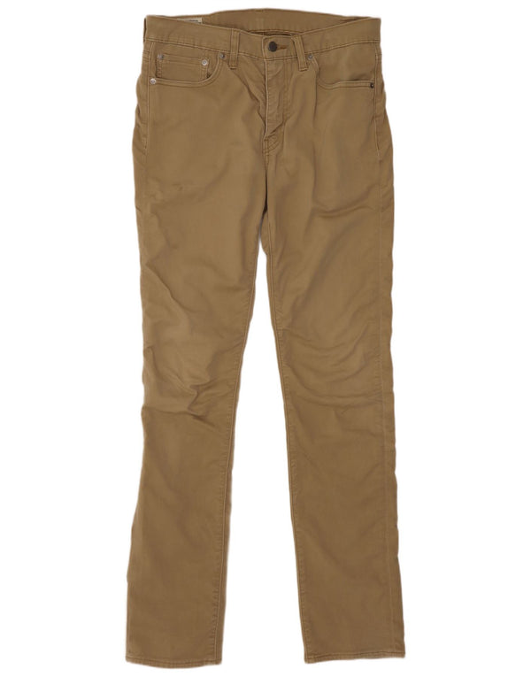Pantaloni casual slim fit da uomo Levi's W32 L32 cotone kaki