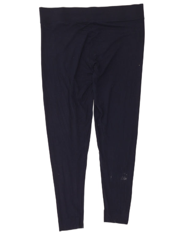 Leggings da donna Marks & Spencer UK 18 XL viscosa blu navy