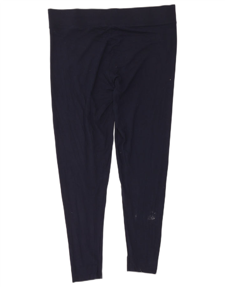 Leggings da donna Marks & Spencer UK 18 XL viscosa blu navy
