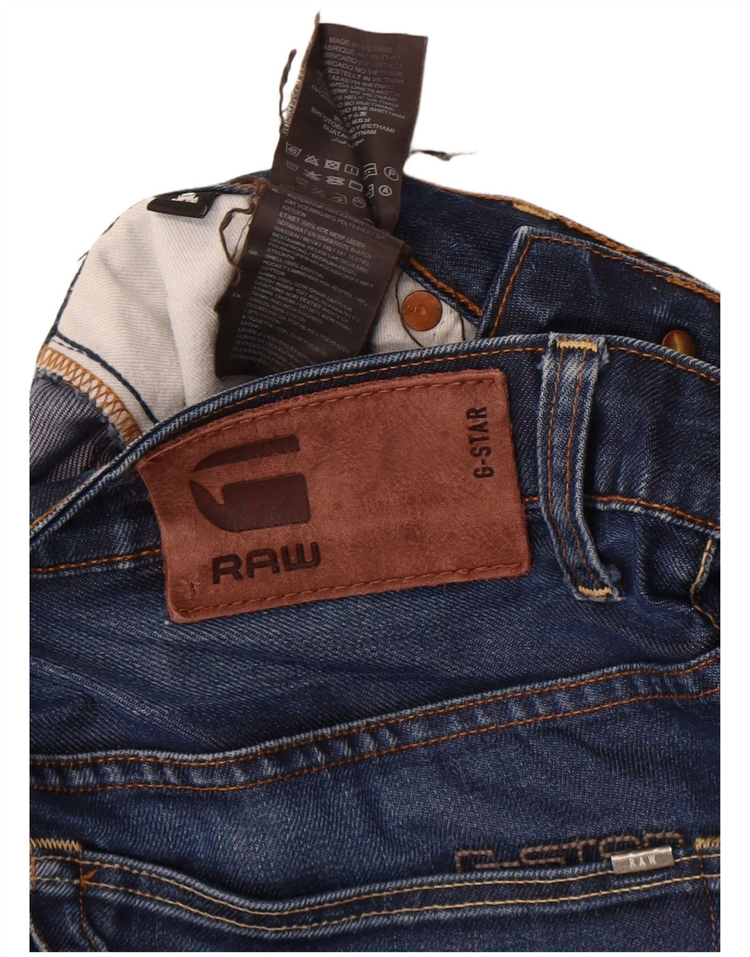 Jeans dritti da uomo G-Star 3301 W32 L30 cotone blu