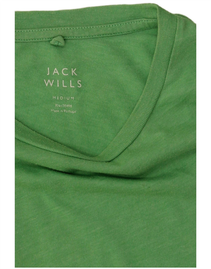 T-shirt da uomo Jack Wills Top in cotone verde medio