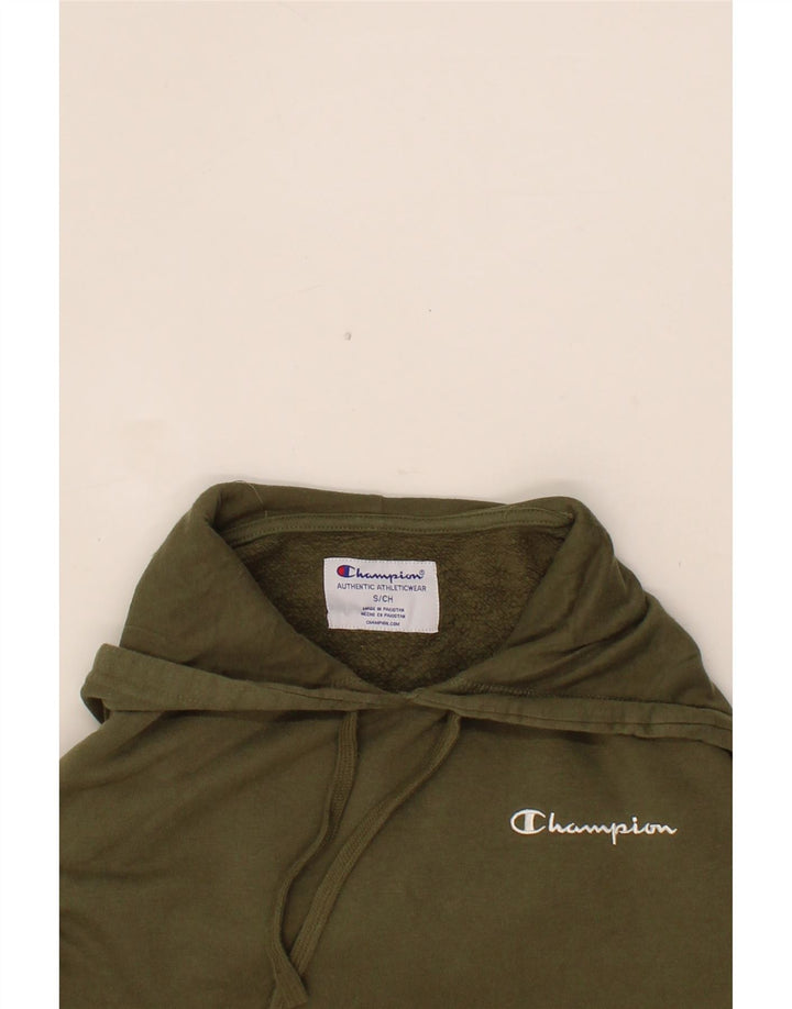 CHAMPION Mens Hoodie Jumper Small Green Cotton Vintage Champion and Second-Hand Champion from Messina Hembry 