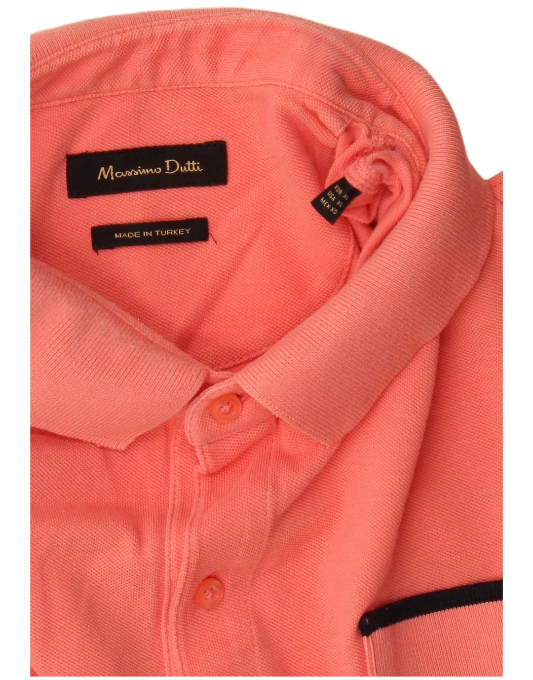 Polo da uomo slim fit MASSIMO DUTTI XL arancione