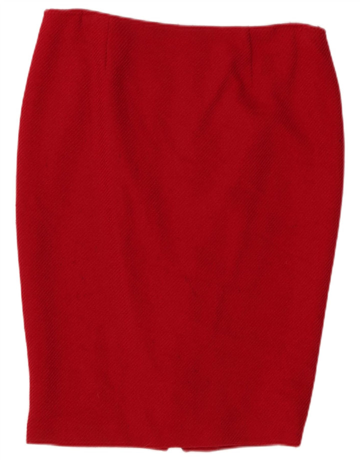 LUISA SPAGNOLI Gonna Tubino Donna IT 46 Large W32 Rossa Lana